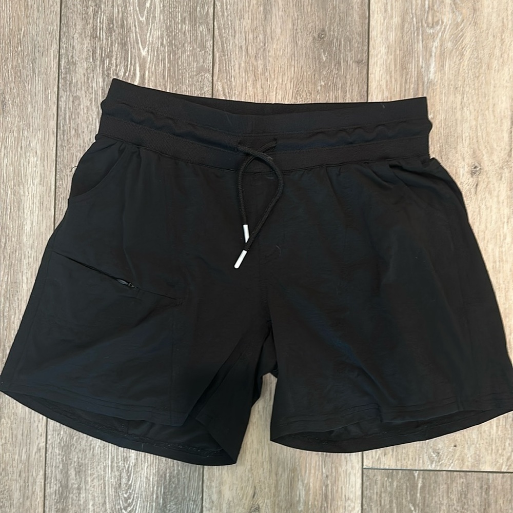 ZYIA Black Athletic Shorts with Drawstring